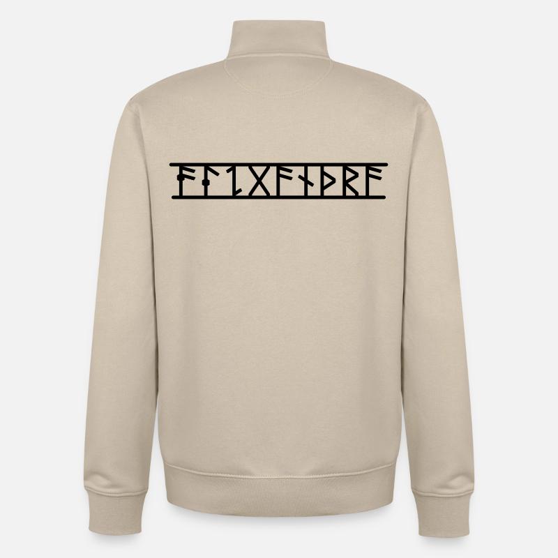 Alexandra - Sweat zippé unisexe en coton bio Stanley/Stella - beige crème