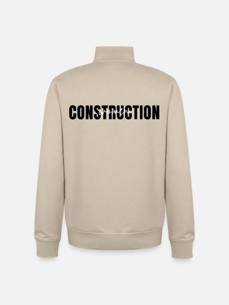 Women in Construction/Engineering Graduation Gift - Unisex Organic Zip Sweatshirt by Stanley/Stella - desert dust