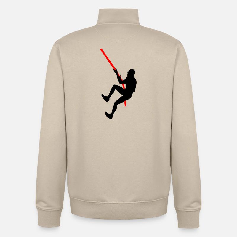 OCR Climb – Seil-Challenge-Design - Unisex Organic Zip Sweatshirt von Stanley/Stella - Cremebeige