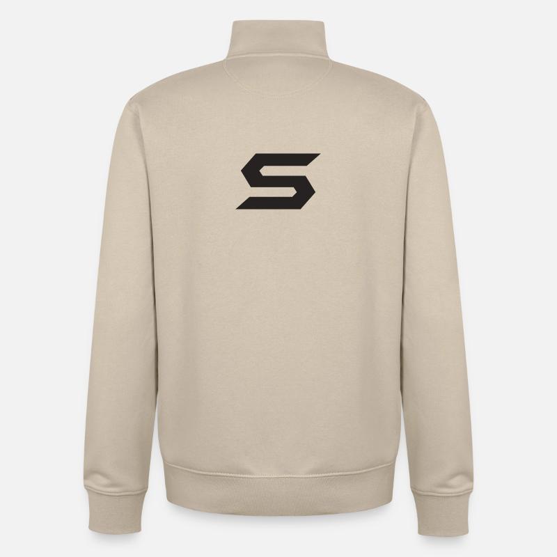 Geometric SForm Pattern - Unisex Organic Zip Sweatshirt by Stanley/Stella - desert dust