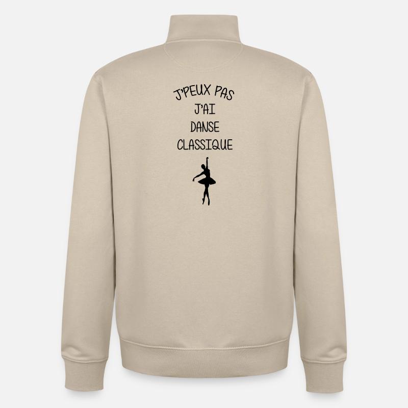 I can't, I have classical dance - Unisex Organic Zip Sweatshirt by Stanley/Stella - desert dust