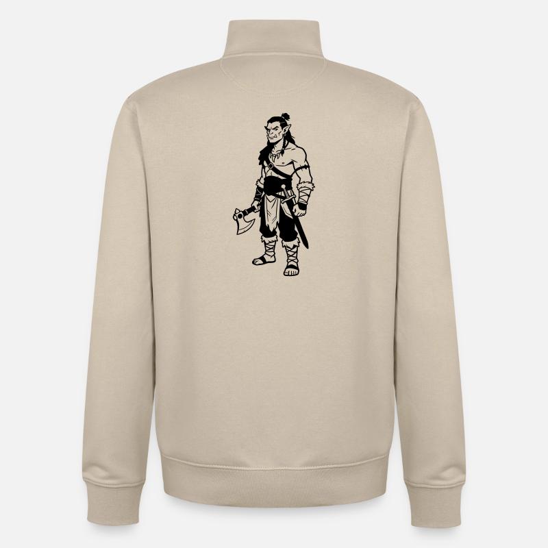 Orc - Sweat zippé unisexe en coton bio Stanley/Stella - beige crème