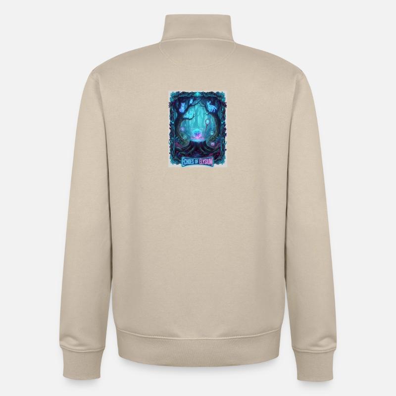 Echos von Elysium - Unisex Organic Zip Sweatshirt von Stanley/Stella - Cremebeige