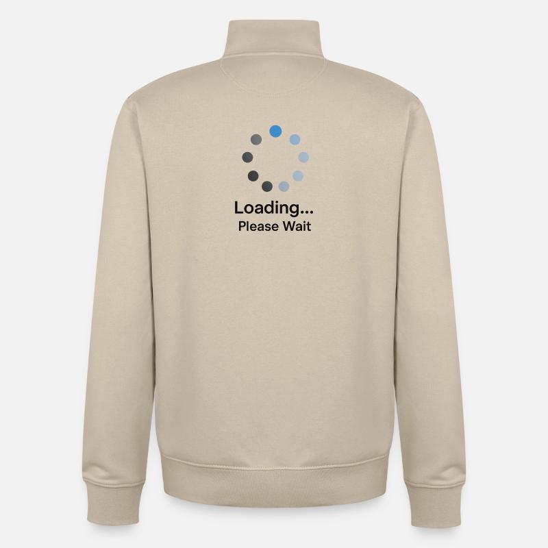 loading please wait - Unisex Organic Zip Sweatshirt by Stanley/Stella - desert dust