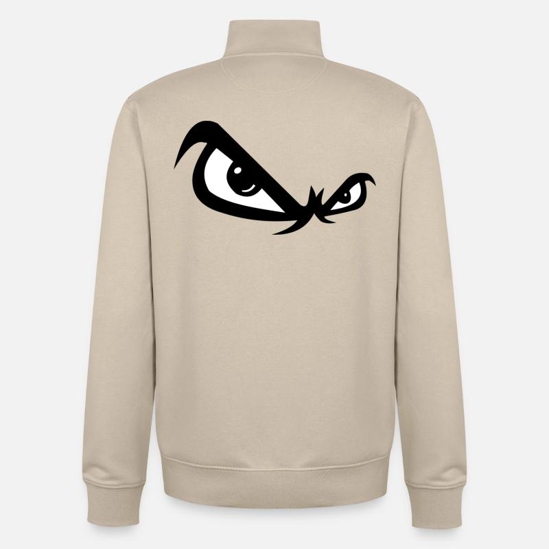 Böse Blick - Unisex Organic Zip Sweatshirt von Stanley/Stella - Cremebeige