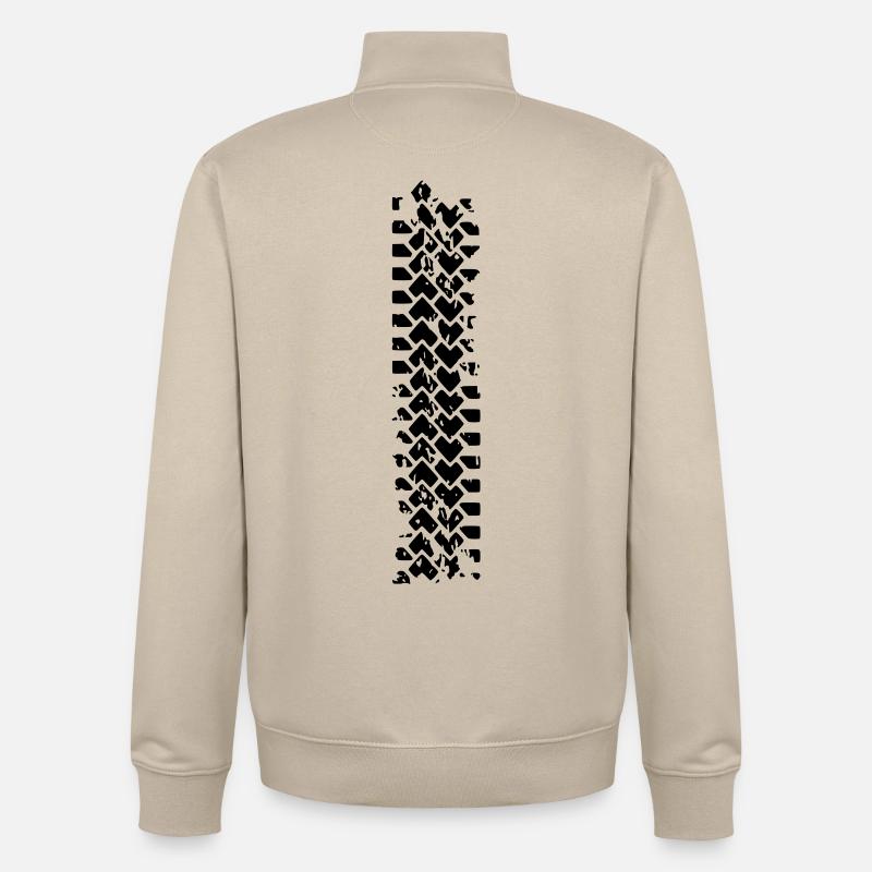 Brennen, um ein Wild sein - Unisex Organic Zip Sweatshirt von Stanley/Stella - Cremebeige