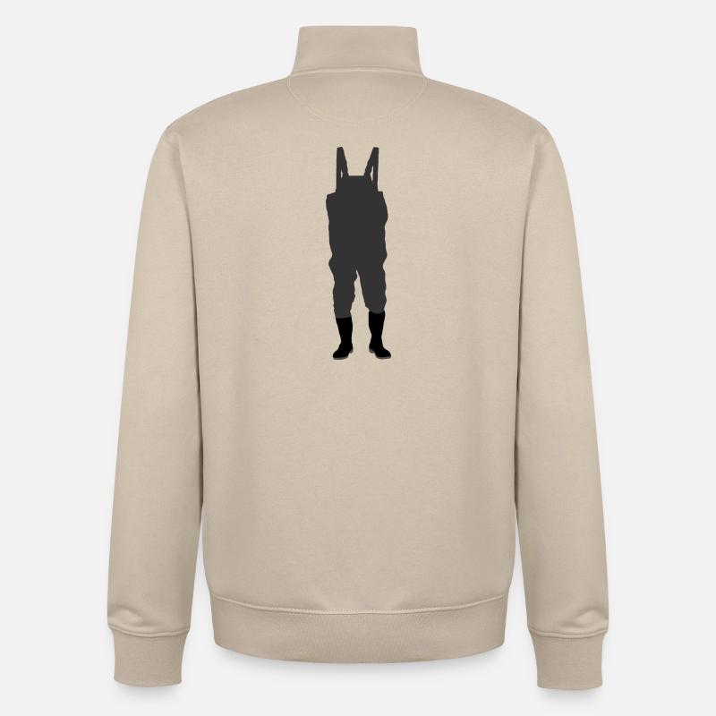 Waders Explorer – Wadden Adventure - Unisex Organic Zip Sweatshirt by Stanley/Stella - desert dust