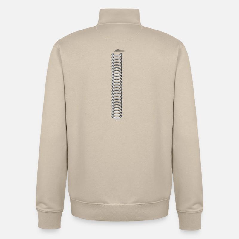 POSTSCRIPT - Unisex Organic Zip Sweatshirt by Stanley/Stella - desert dust