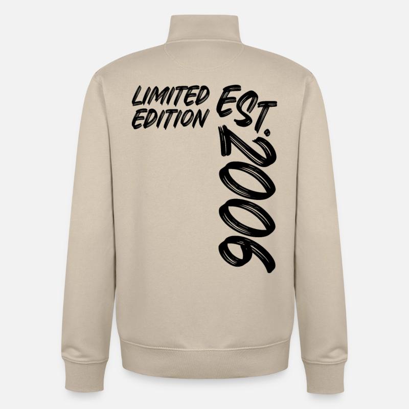 Édition limitée est. 2006 - Sweat zippé unisexe en coton bio Stanley/Stella - beige crème