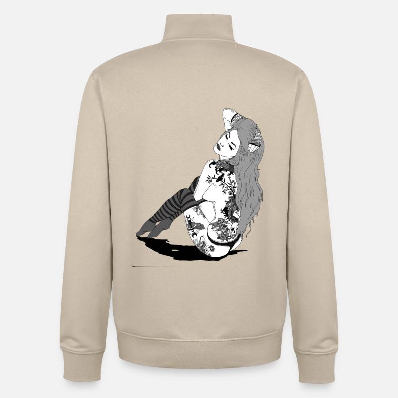 882EB5CC 391F 4E34 A595 06EB4ADAD40E - Unisex Organic Zip Sweatshirt von Stanley/Stella - Cremebeige
