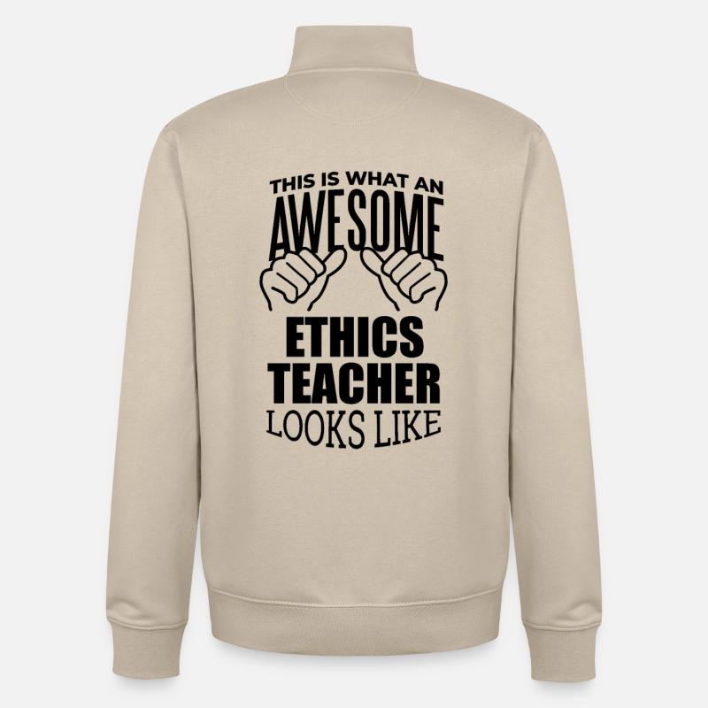 Ethik - Unisex Organic Zip Sweatshirt von Stanley/Stella - Cremebeige
