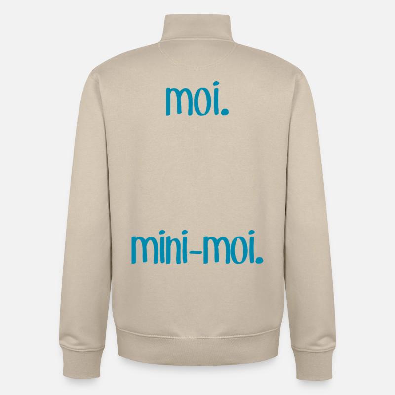Moi & M-Moi - Sweat zippé unisexe en coton bio Stanley/Stella - beige crème