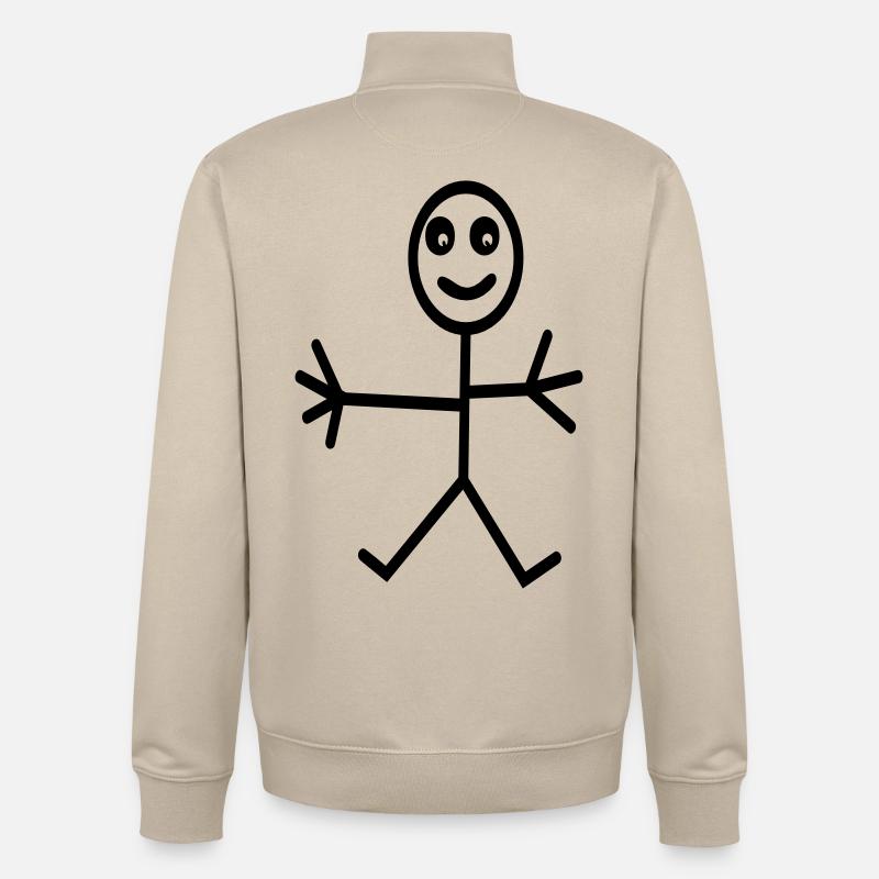 Comic - Unisex Organic Zip Sweatshirt von Stanley/Stella - Cremebeige