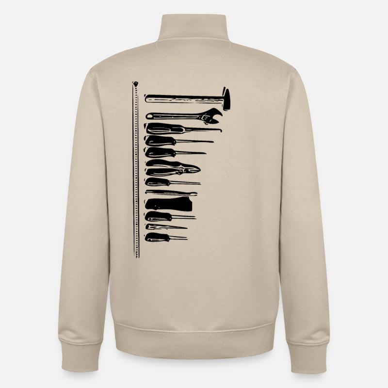 tool - Unisex Organic Zip Sweatshirt by Stanley/Stella - desert dust