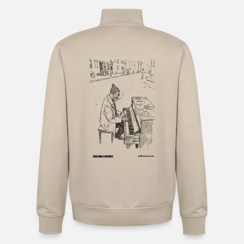  differnce - Unisex Organic Zip Sweatshirt von Stanley/Stella - Cremebeige