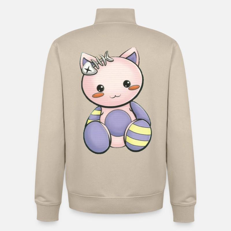 Mangas - Sweat zippé unisexe en coton bio Stanley/Stella - beige crème