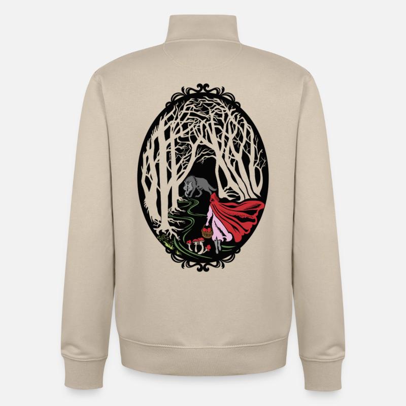 Rotkäppchen Red riding hood - Unisex Organic Zip Sweatshirt von Stanley/Stella - Cremebeige
