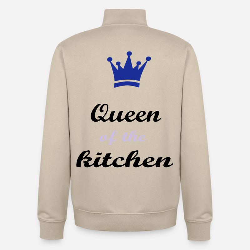 Kochen - Unisex Organic Zip Sweatshirt von Stanley/Stella - Cremebeige