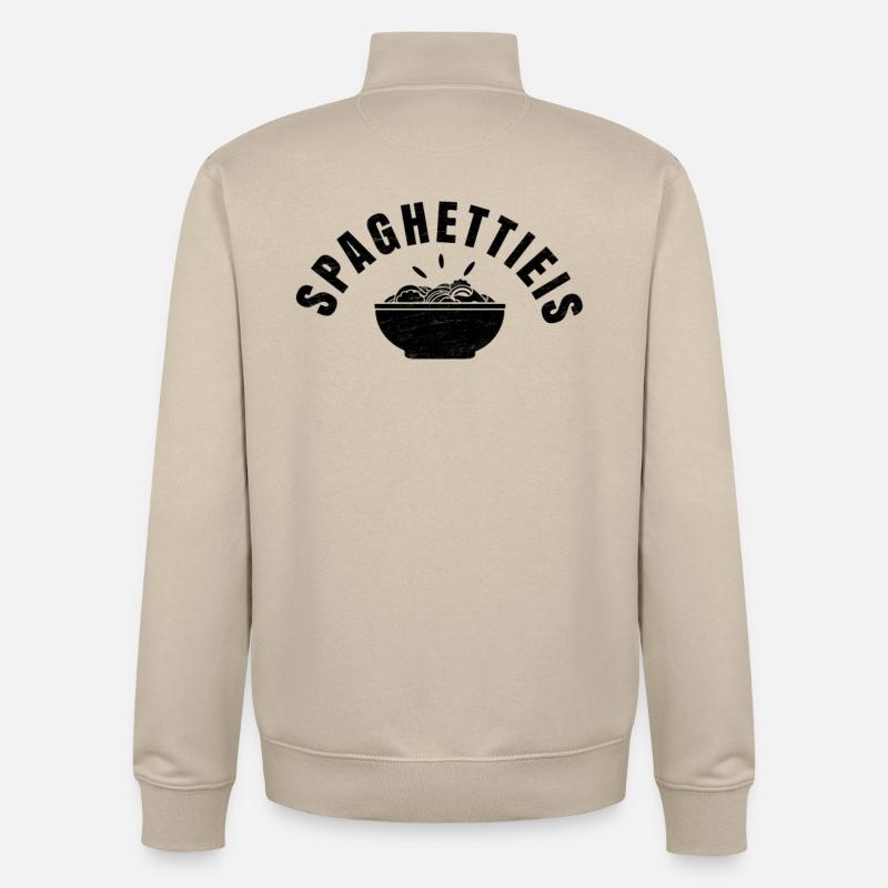 Spagetti Eis - Unisex Organic Zip Sweatshirt von Stanley/Stella - Cremebeige