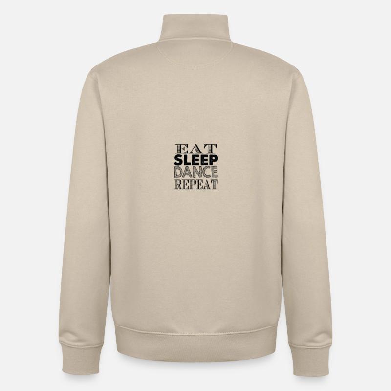 Dance dance dancer gift - Unisex Organic Zip Sweatshirt by Stanley/Stella - desert dust