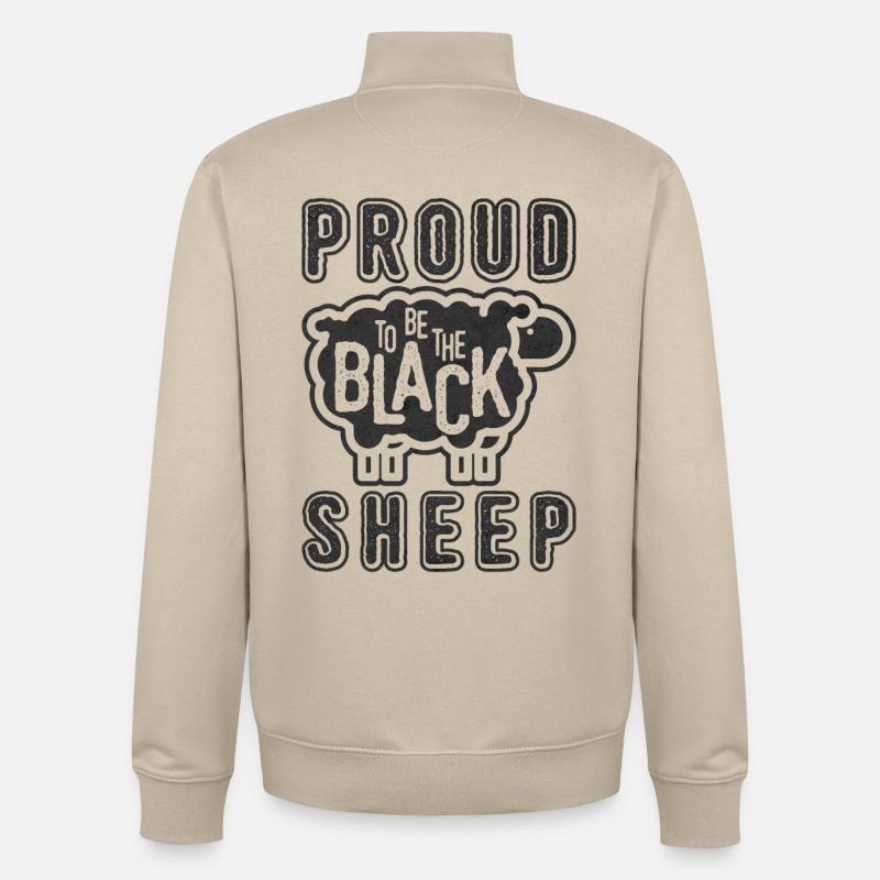 Le mouton noir - giftidea - Sweat zippé unisexe en coton bio Stanley/Stella - beige crème