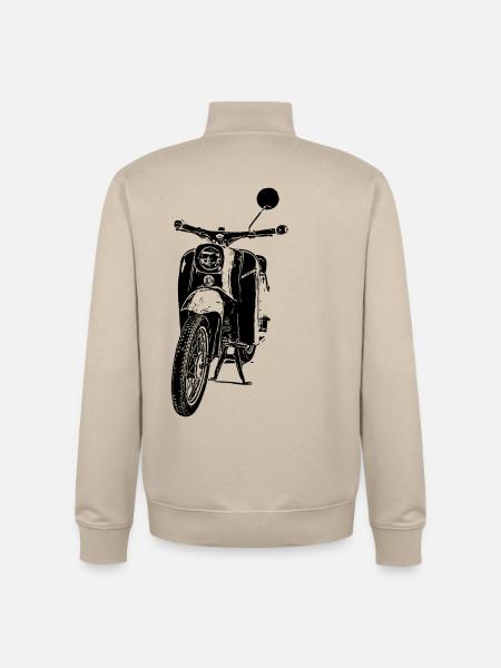 Schwalbe Moped - Unisex Organic Zip Sweatshirt by Stanley/Stella - desert dust