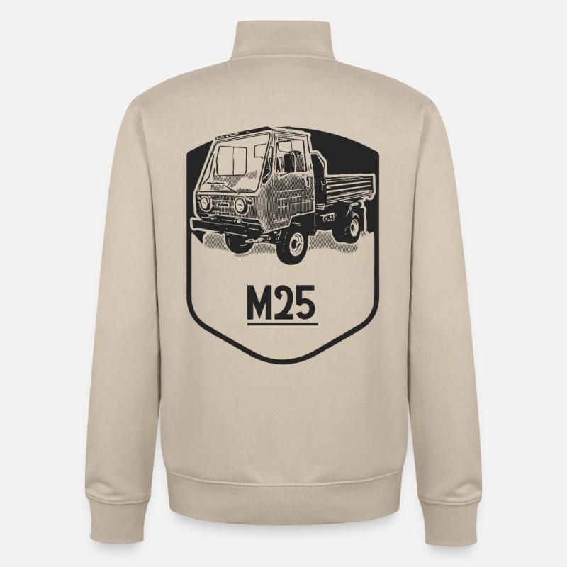 M25 Multicar - Unisex Organic Zip Sweatshirt von Stanley/Stella - Cremebeige