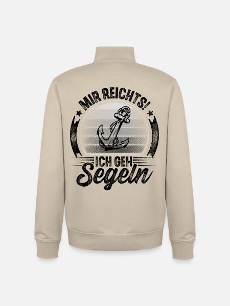 Segler Segeln Segelboot - Unisex Organic Zip Sweatshirt von Stanley/Stella - Cremebeige