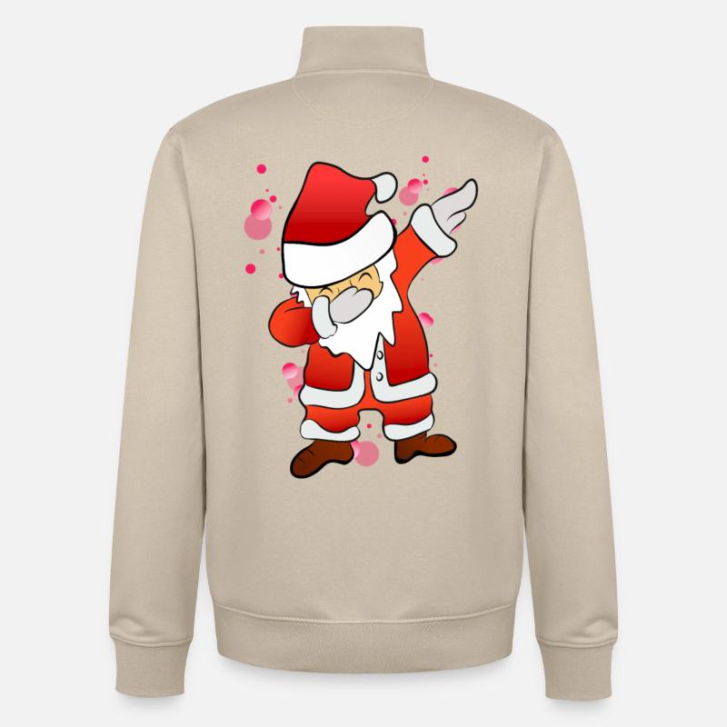 Dabbing Nicholas - Unisex Organic Zip Sweatshirt by Stanley/Stella - desert dust