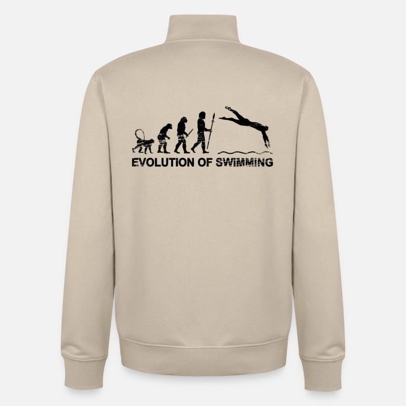 Float Evolution - Unisex Organic Zip Sweatshirt by Stanley/Stella - desert dust