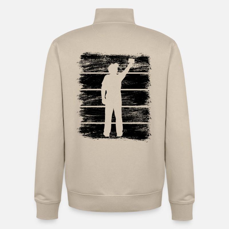 Painter - Unisex Organic Zip Sweatshirt by Stanley/Stella - desert dust