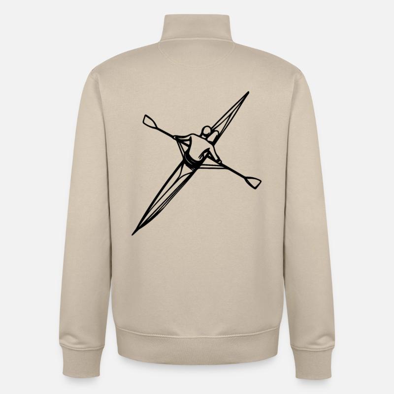 Ruderer - Unisex Organic Zip Sweatshirt von Stanley/Stella - Cremebeige