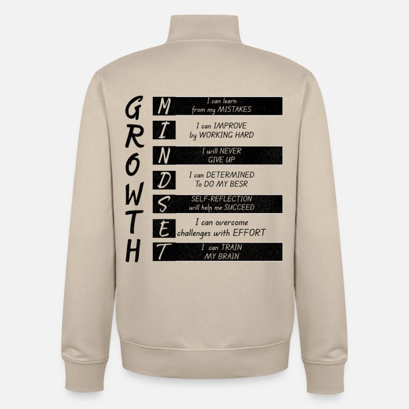 MINIMUM DE CROISSANCE - Sweat zippé unisexe en coton bio Stanley/Stella - beige crème