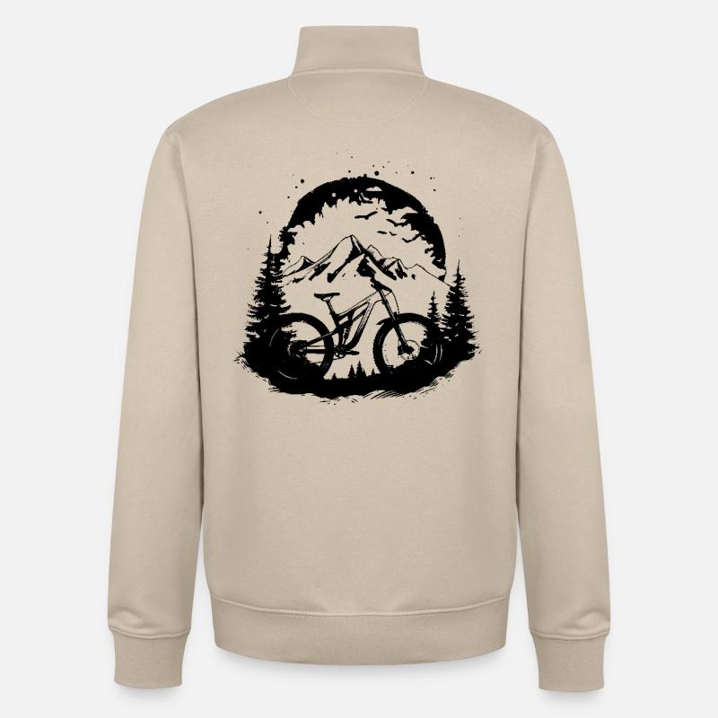 VTT - Sweat zippé unisexe en coton bio Stanley/Stella - beige crème