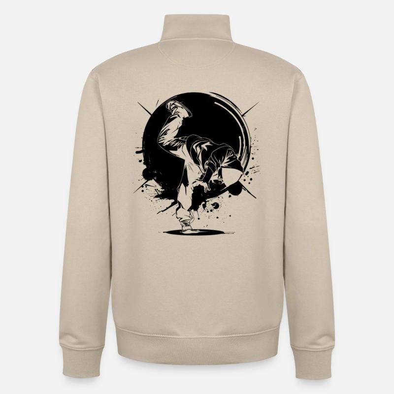Breakdancer - Unisex Organic Zip Sweatshirt von Stanley/Stella - Cremebeige