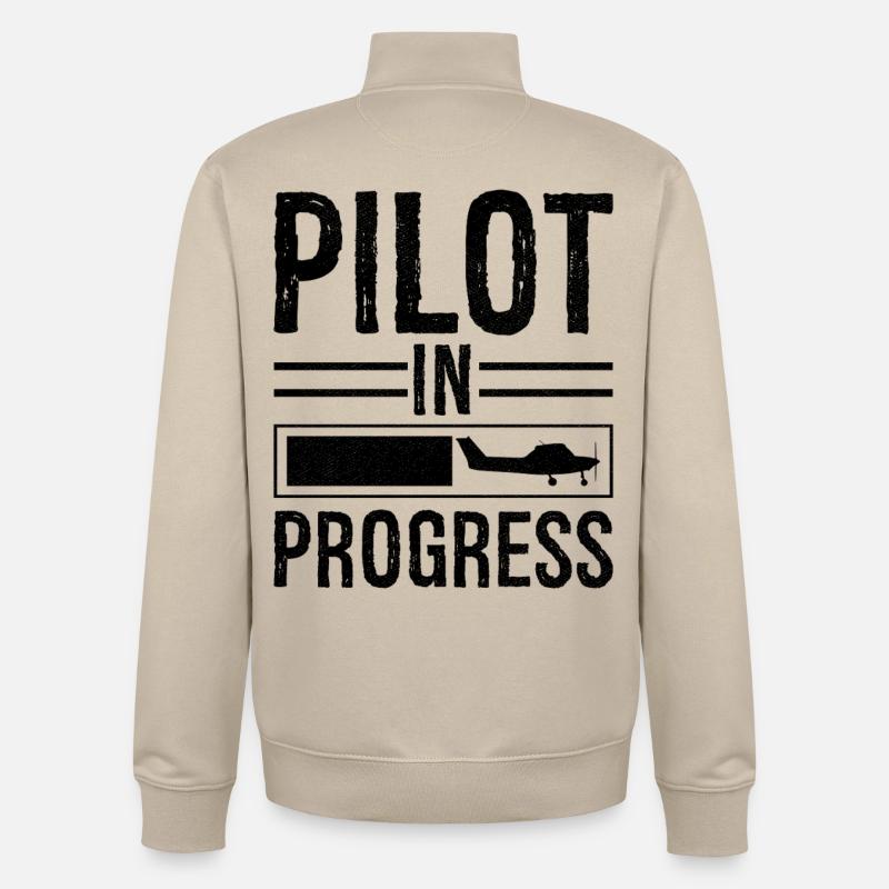Pilot In progress - Unisex Organic Zip Sweatshirt by Stanley/Stella - desert dust