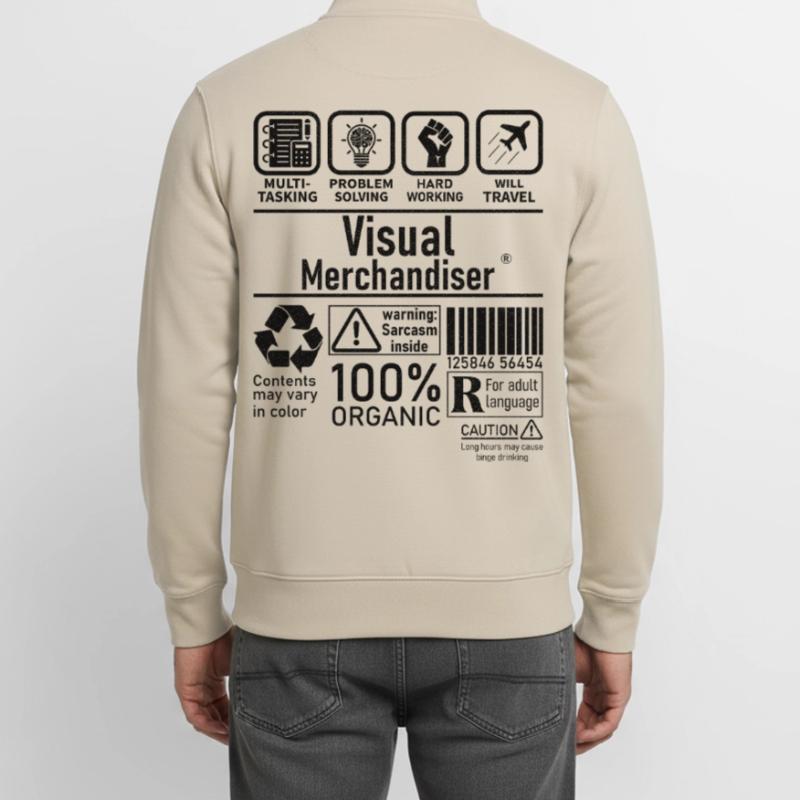 Visual Merchandiser multi tasking problem solving Unisex Organic Zip Sweatshirt von Stanley/Stella
