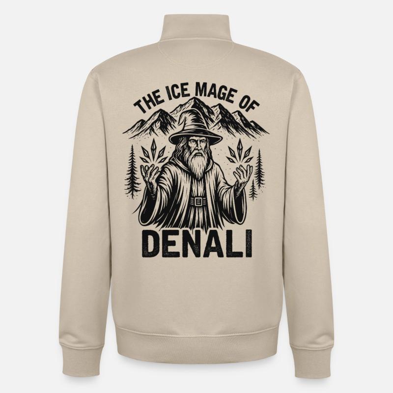 Der Eiszauberer von Denali - Unisex Organic Zip Sweatshirt by Stanley/Stella - desert dust