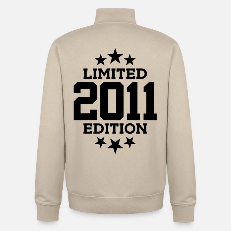 ÉDITION LIMITÉE 2011 15E ANNIVERSAIRE - Sweat zippé unisexe en coton bio Stanley/Stella - beige crème