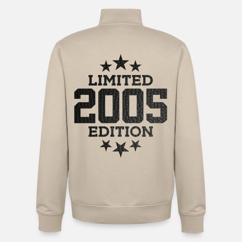 ÉDITION LIMITÉE 21E ANNIVERSAIRE 2005 - Sweat zippé unisexe en coton bio Stanley/Stella - beige crème