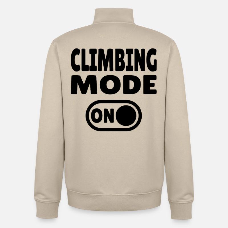 Climbing Mode ON – Boulder & Kletter Style - Unisex Organic Zip Sweatshirt von Stanley/Stella - Cremebeige