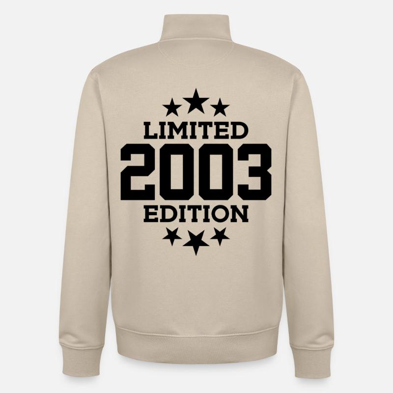ÉDITION LIMITÉE 23E ANNIVERSAIRE 2003 - Sweat zippé unisexe en coton bio Stanley/Stella - beige crème