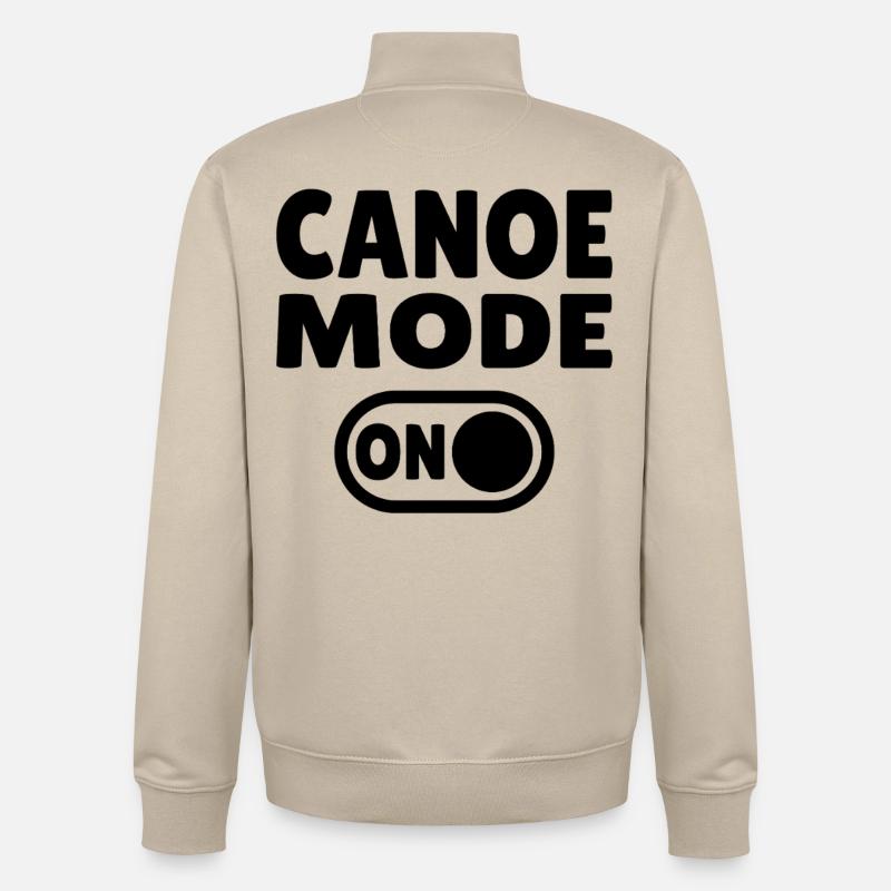 Mode canoë activé - Sweat zippé unisexe en coton bio Stanley/Stella - beige crème
