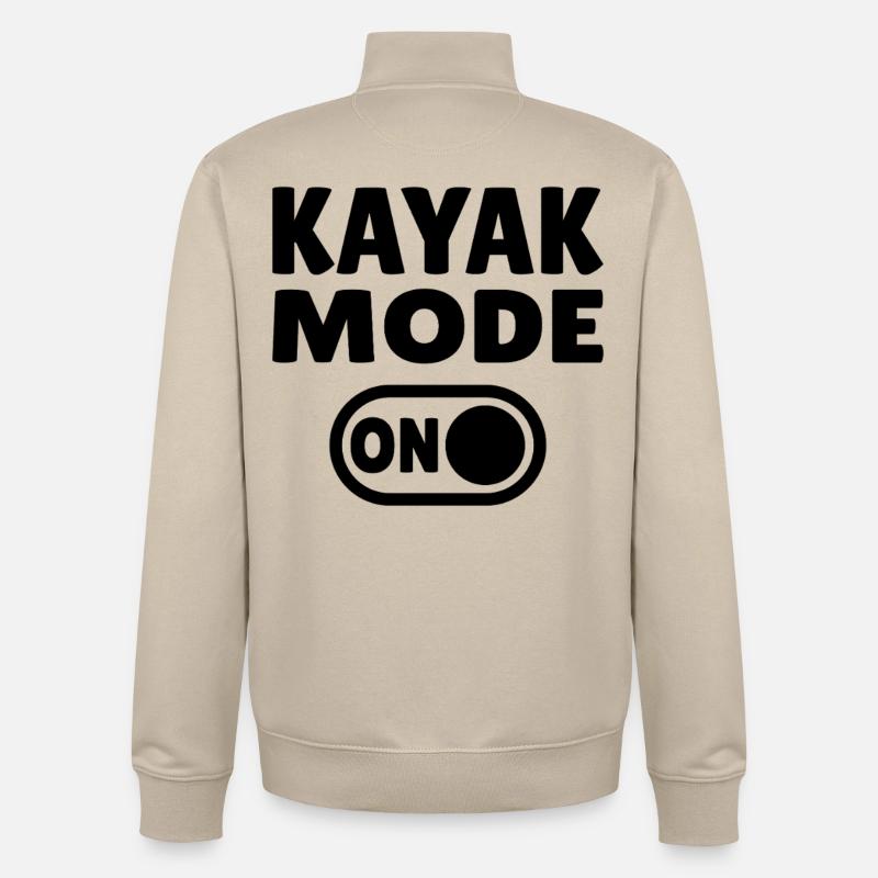 Mode kayak activé - Sweat zippé unisexe en coton bio Stanley/Stella - beige crème