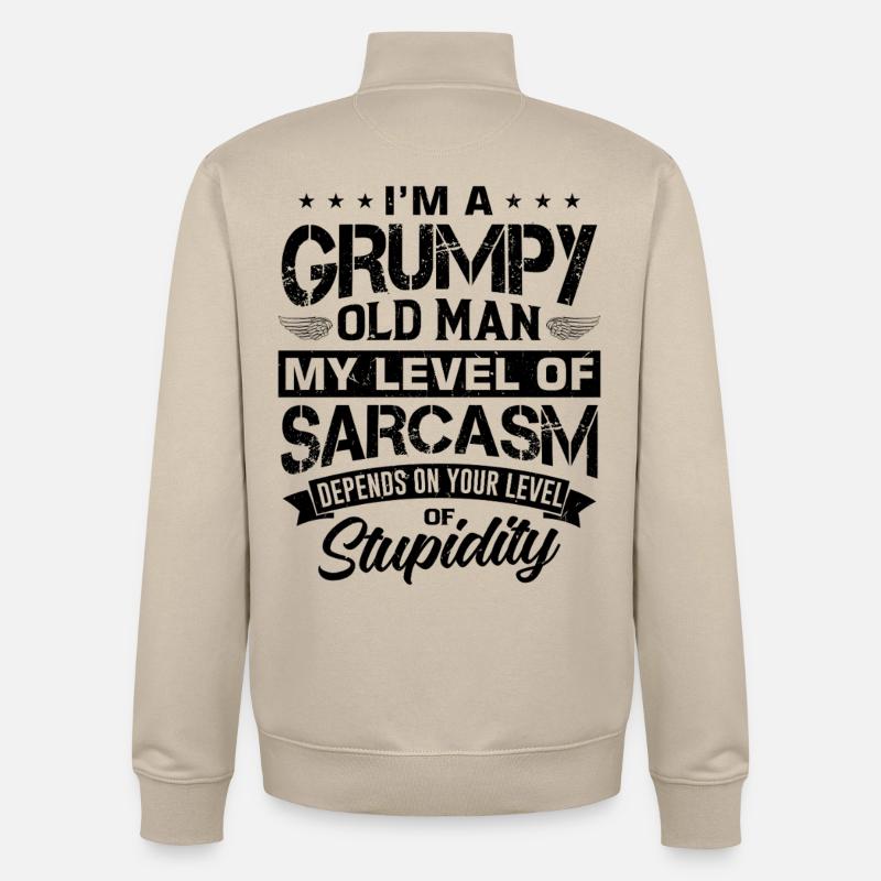 Design is missing - Unisex Organic Zip Sweatshirt by Stanley/Stella - desert dust