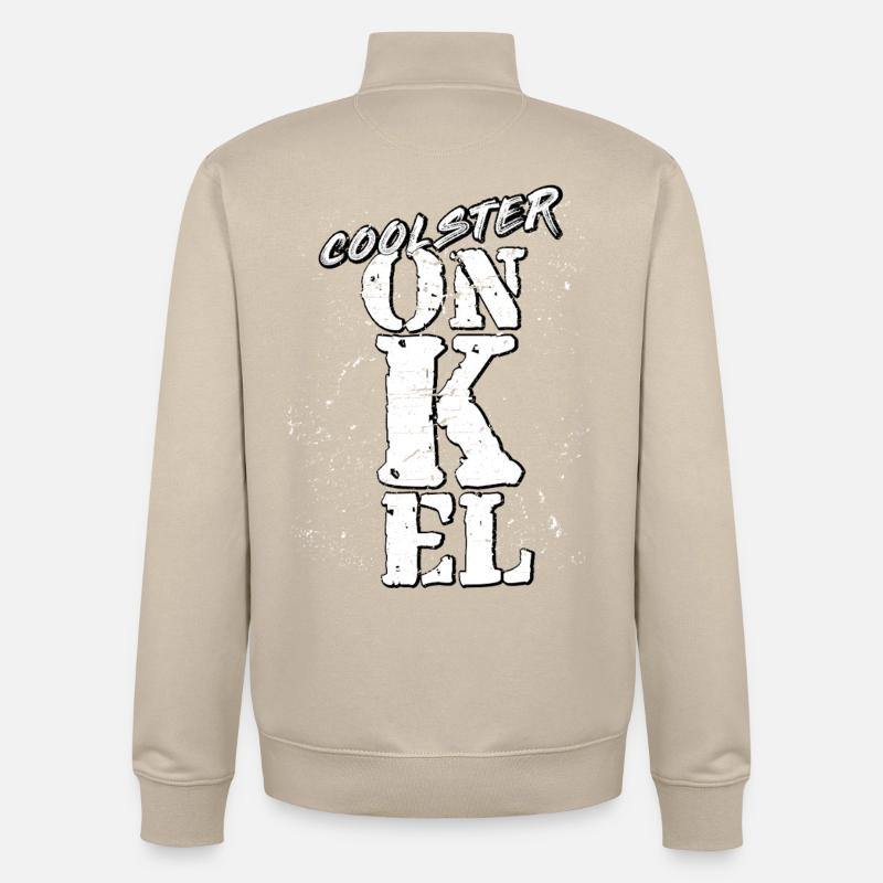 onkel - Unisex Organic Zip Sweatshirt von Stanley/Stella - Cremebeige