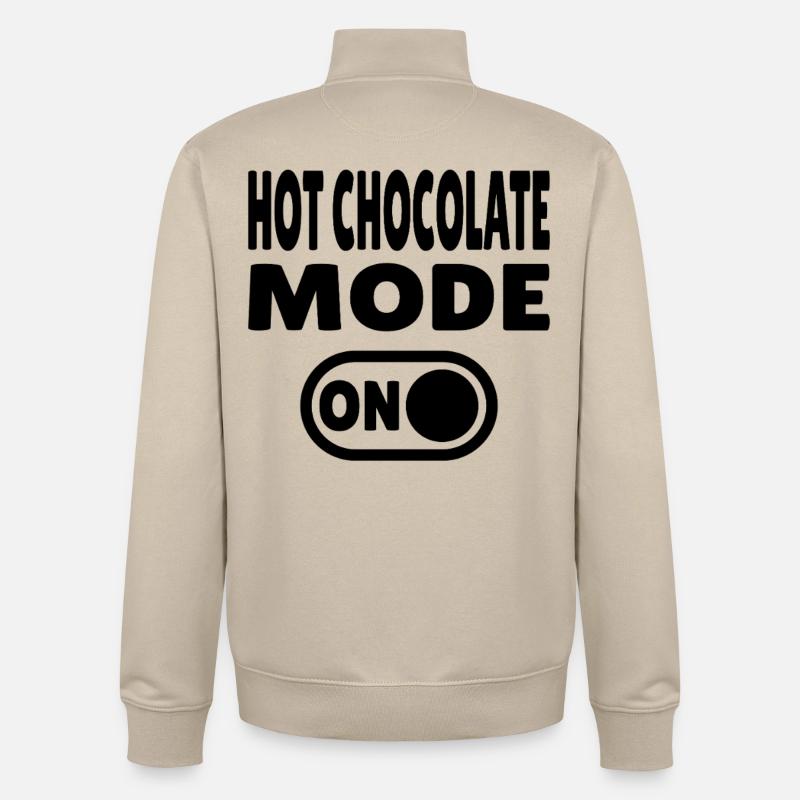 HotchocolateModeONBLK - Unisex Organic Zip Sweatshirt by Stanley/Stella - desert dust