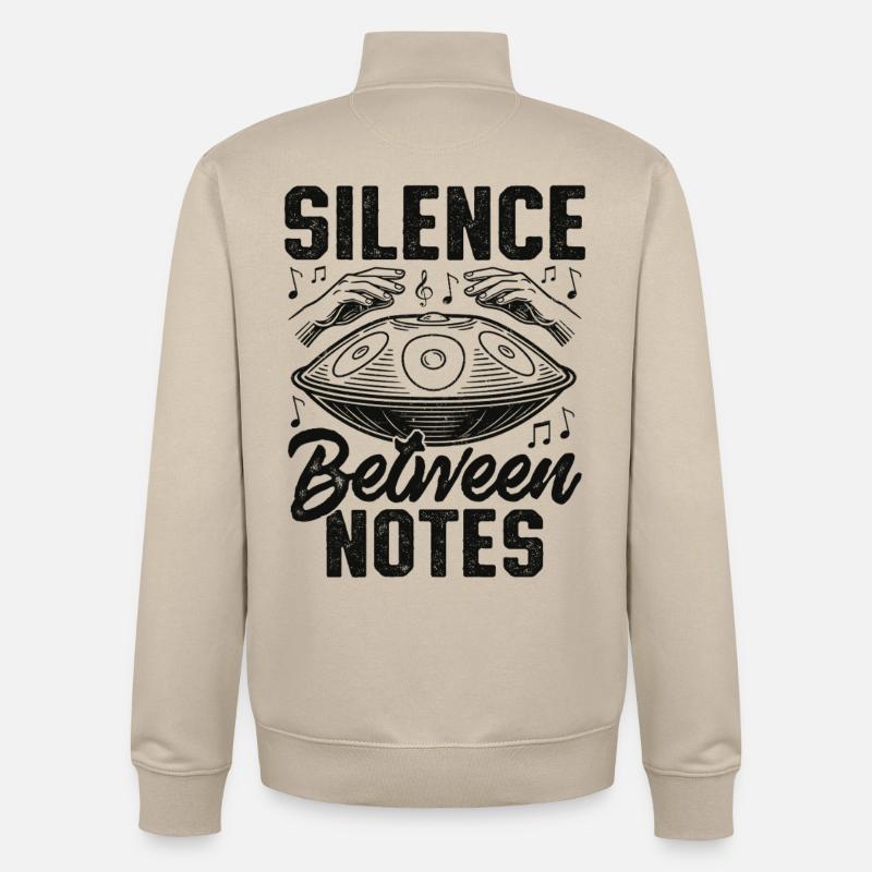 Silence Between Notes - Unisex Organic Zip Sweatshirt by Stanley/Stella - desert dust
