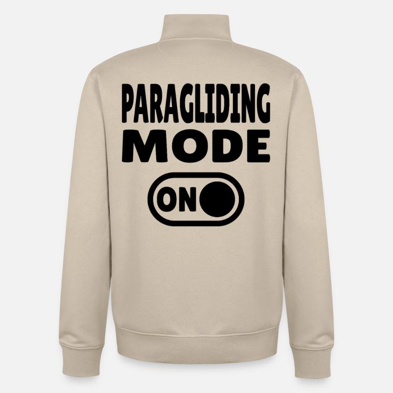 Mode parapente ACTIVÉ – Parapente Liberté - Sweat zippé unisexe en coton bio Stanley/Stella - beige crème