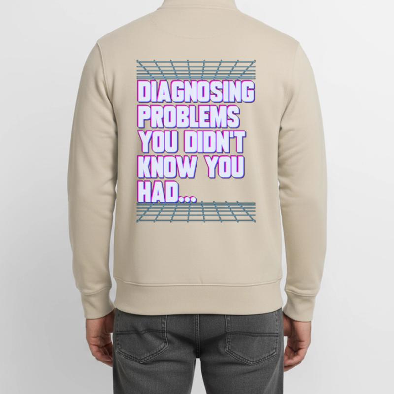 Nurse Practitioner Diagnosing Problems Nursing Unisex Organic Zip Sweatshirt by Stanley/Stella